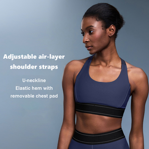 Sujetador Deportivo de Yoga para Mujer con Soporte Alto, Ligero, Logotipo Frontal Personalizado, Elástico en Cuatro Direcciones, Secado Rápido, Ecológico y Transpirable - Product Image 2