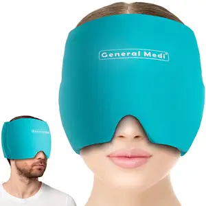 Gel Eis Kopfschmerzen Migräne Linderung Hut Kälte therapie Migräne Linderung Kappe Migräne Eiskopf Wrap Ice Pack Maske