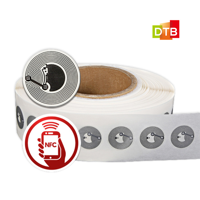 Custom Printable logo 13.56MHz Smart Rfid Sticker Label RFID Chip NFC Tags