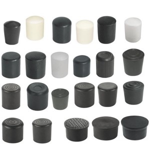 Patins de protection ronds en PVC GM noirs 8 mm antidérapants pour pieds de meubles en bois - Product Image 1