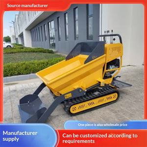 Crawler Tilting Front Truck Unloading Transport Vehicle Miniature Full Hydraulic Dump Truck <b>Small</b> Indoor Track Dumptruck Fans - Product Image 1
