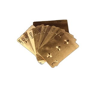 WJPC-Bonne Qualité Or Cartes De Poker En Gros Cartes À Jouer Dorées - Product Image 2