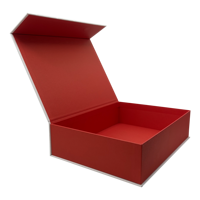 Boîte en papier de luxe, grande, rigide, blanche, pliable, avec fermeture magnétique, logo personnalisé, pour emballage cadeau