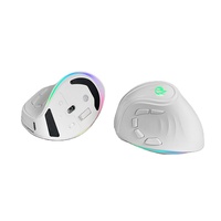 Mouse 2.4G, desain ergonomis kanan 9 tombol, Backlit LED, MW-060PU-9 nirkabel RGB vertikal ergonomis, Mode ganda