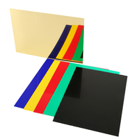 Feuilles ABS OLFA double couleur, 2 couches, écologiques, épaisseur 1,3 mm, 0,6x1,2 m, pour découpe laser CNC, gravure, enseignes publicitaires