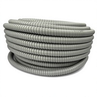 Tuyau flexible en PVC enduit, résistant aux flammes, imperméable, en métal, ondulé, avec revêtement plastique, ISO CE 20 mm 3/4 pouce