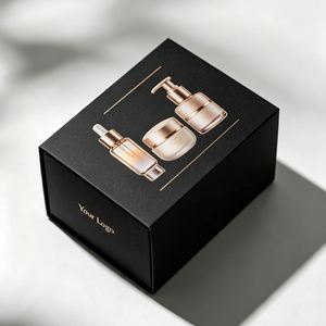 โซลูชันบรรจุภัณฑ์กระดาษแข็งสีขาวรักษ์โลก FX Elegant พร้อมฝาปิดแม่เหล็กสำหรับเครื่องสำอาง พิมพ์สี่สี ปั๊มร้อน - Product Image 5