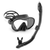 Masque de plongée professionnel pour piscine, lunettes de plongée de haute qualité à faible volume pour adultes, masque de plongée avec tuba