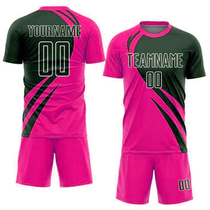 Ensemble d'uniformes de football personnalisés de haute qualité – Maillot et short de l'équipe signature, vêtements de sport tendance, approvisionnement direct usine - Product Image 4