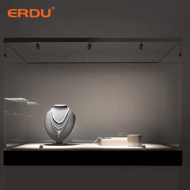 ERDU Jewelry Cabinet Cob Spotlight 24v Track Light System Adjustable Angle Commercial Mini 48V Led Magnetic Track Light