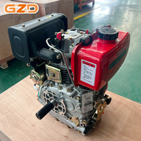 Moteur diesel Changchai 178F refroidi par air, alésage 78 mm, 296 cm³, quatre temps OHV, faible consommation de carburant pour micro-motoculteurs