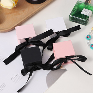 Caja de Joyería de Papel con Solapa de Listón, Mini Caja de Joyería, Juego de Cajas de Joyería Magnéticas Personalizadas al por Mayor - Product Image 4