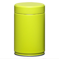 Boîte en métal pour matcha, boîte ronde en fer blanc pour café, boîte en fer, joint en aluminium, couvercle fileté, boîte scellée, boîte à thé, boîte vide