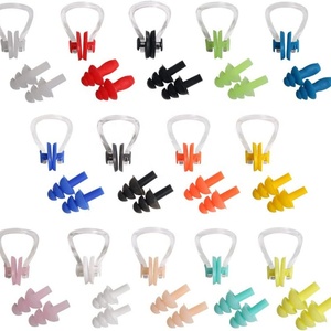 Bouchons d'oreille de natation Clip de nez de natation pour adultes enfants protégez votre nez et vos <span class=keywords><strong>oreilles</strong></span> dans l'eau - Product Image 1