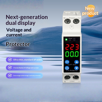 Protecteur de surtension et de sous-tension numérique 1P avec affichage de tension, protection contre les surintensités et relais à réinitialisation automatique pour la protection des circuits domestiques