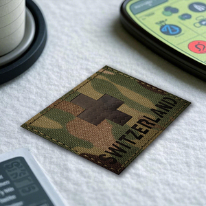 Warna Merah Swiss Laser reflektif nilon Patch negara bendera Swiss dari negara Patch untuk mantel kemeja tas DIY - Product Image 4