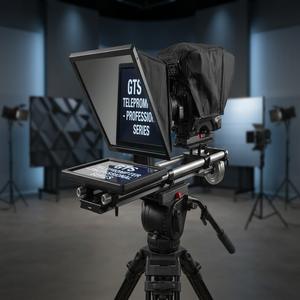 GTS-24 Broadcast Master Teleprompter High-contrast panel Reinforced heavy-duty rig Counterbalance system Professional Series - Product Image 5