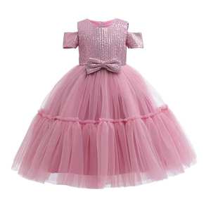 Vestido <span class=keywords><strong>de</strong></span> Princesa Plegable para Fiesta <span class=keywords><strong>de</strong></span> Niña <span class=keywords><strong>de</strong></span> 6 Años, Vestido <span class=keywords><strong>de</strong></span> Novia Floral <span class=keywords><strong>de</strong></span> Alta Gama - Product Image 1