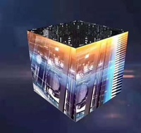 360 di personalizzazione ad angolo visivo cubo Display schermo a LED impermeabile P3.91 schermo a cubo