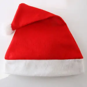 휴일 선물 견면 벨벳 명랑한 아이들 성숙한 고전적인 산타클로스 크리스마스 모자