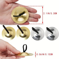 Wholesale Orff Percussion Instrument Elastic Finger Strap Metal Finger Cymbal Set Mini Stage Dance Teaching Musical Tool