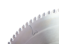 Lame de scie circulaire PCD soudée haute fréquence pour scie à table coulissante, coupe lisse de l'aluminium, logo personnalisé accepté