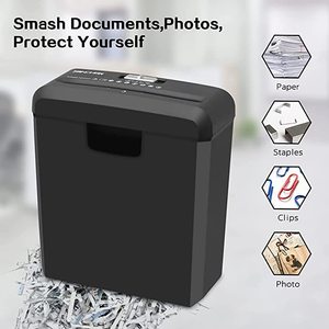 Strip Cut Paper <b>Shredder</b> Mini <b>Electric</b> A4 Cross Cut 11L Capacity S607 Household Office Use - Product Image 3