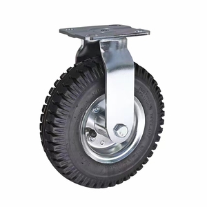 Geländegängige Verriegelbare Luftreifen Offroad-Rollen Hochbelastbare Weichgummi-Lenkrollen Verriegelbare 10-Zoll Pneumatische Laufrollen - Product Image 5