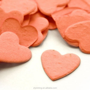 Экологичная открытка из семян растений ручной работы с новым индивидуальным принтом в форме сердца - Product Image 4