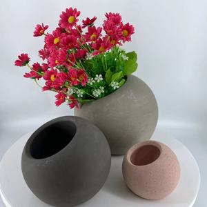 Vasi a Mezza Luna per Piante, Decorazione Casa, Vaso per Fiori <span class=keywords><strong>in</strong></span> <span class=keywords><strong>Cemento</strong></span> - Product Image 4
