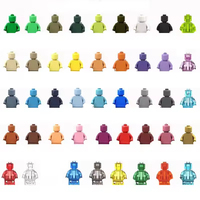 Figurines miniatures en plastique, jouets personnalisés avec personnages, ensemble de poupées miniatures en blocs de construction, jeu de jouets en blocs de construction