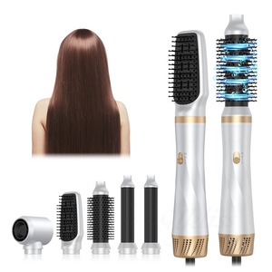 Cepillo de Aire Caliente <span class=keywords><strong>5</strong></span> en 1 Premium, Secador de Pelo Multiusos para Alisar, Rizar y Secar el Cabello - Product Image 1