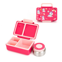 Nouvelle conception de boîte à lunch bento pour enfants à 3 compartiments avec pot à soupe, logo personnalisé, boîte à lunch portable chauffable pour les repas