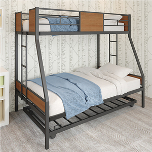 Lits superposés jumeaux en métal noir avec échelles de rail de sécurité robustes à <span class=keywords><strong>lit</strong></span> <span class=keywords><strong>gigogne</strong></span> sans sommier nécessaire pour les adultes et les adolescents à l'école - Product Image 5