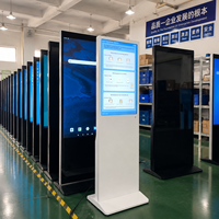Pantalla Digital Interactiva de 43, 49 y 55 Pulgadas, Kiosco Tótem LCD con Pantalla Táctil, Reproductor de Publicidad Inteligente con WIFI para Interiores