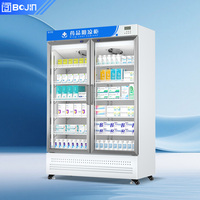 Armoire de stockage médical BoJin, réfrigérateur vertical à 2 portes, contrôle intelligent de la température, connectivité Wi-Fi