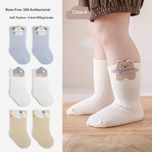 Chaussettes pour bébés nouveau-nés, nouvelle collection automne, mi-mollet, sans couture, en coton tricoté, chaussettes à motifs de dessins animés pour garçons et filles - Product Image 3