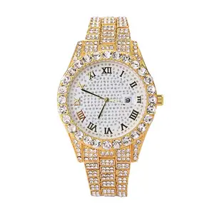 Top brand di lusso bracciale moda calendario diamanti orologio da donna full diamond quarzo produttori in magazzino