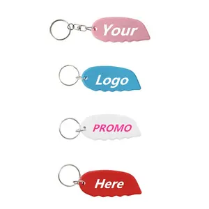 Promo Custom Logo Mini Plastic Doos Cutter Sleutelhanger Intrekbare Brief Opener