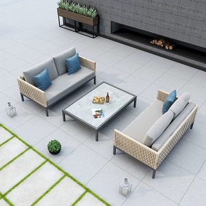 Luxury PE <b>Rattan</b> Modern Modular Courtyard Garden Multi Functional Living Room <b>Outdoor</b> Furniture Set - Product Image 5
