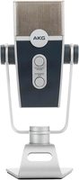 Microphone à condensateur USB-C ultra-HD AKG Pro Audio Lyra pour l'enregistrement ASMR - PC/Mac, support réglable, plug-and-play - Bleu/Argent