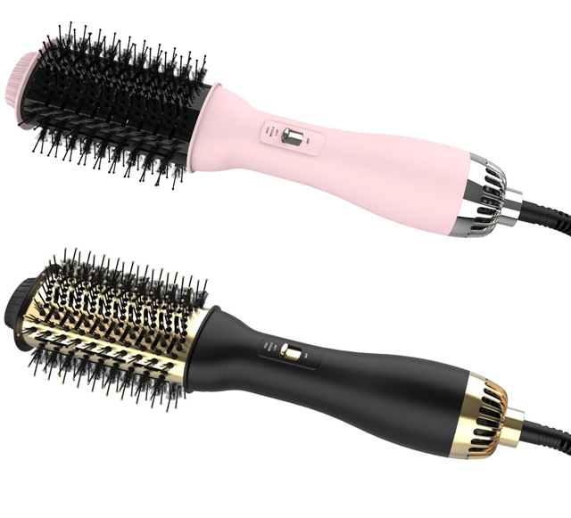 New Hairdressing Tools Professional All in One Dryer and Volumizer Hot air Brush Ceramic Blowout Brush Small Size for Short Hair