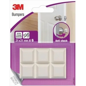 3M™Butée de porte marron 19 mm Pare-chocs externe 4 patins - Product Image 1