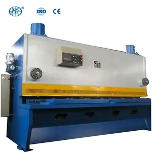 Mesin pemotong Guillotine hidrolik QC11Y-12X2500 NC peralatan pemotong logam CNC dengan harga kompetitif untuk OEM