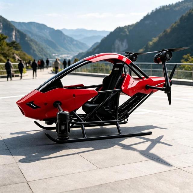Reliable Single-person Manned EVTOL Device, Custom Color Finish, Reach Out to Us Before Ordering