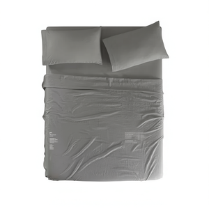 Viasoft Fitted <b>Sheet</b> Set <b>King</b> <b>Size</b> Washed Cotton Solid Gray Home Bedding - Product Image 1