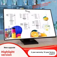 Panneau d'affichage de menu lumineux, panneau publicitaire LED, pour comptoir de bar, table, commande et affichage des prix en boutique de thé au lait