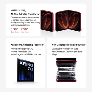 สินค้ามาใหม่ 2026 Xiaomi 18 Fold สมาร์ทโฟน หน้าจอ 5.38 นิ้ว และ 7.58 นิ้ว |   ซวนเจี๋ย โอ3 ไอเอไอ |    กล้องสามตัวความละเอียดสูงพิเศษ 200MP |   6000mAh - Product Image 6