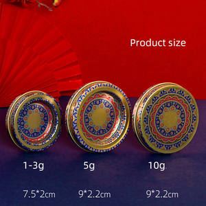 दौर safran सोने धातु एल्यूमीनियम भगवा टिन कर सकते हैं के साथ पैकेजिंग 2g 5g भगवा टिन बॉक्स कंटेनर ढक्कन भगवा - Product Image 5