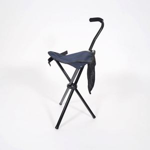 Lightweight Foldable Camping <b>Stool</b> with Armrest, <b>Collapsible</b> Outdoor Tripod Chair for Fishing Hiking Picnic - Product Image 5